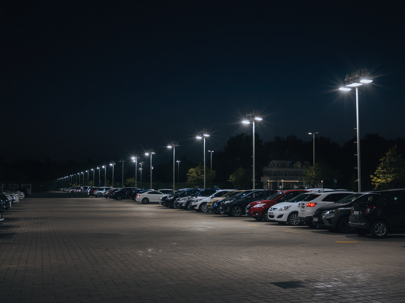When Parking Lot Lighting Starts Going Uneven